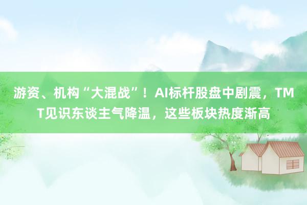 游资、机构“大混战”！AI标杆股盘中剧震，TMT见识东谈主气降温，这些板块热度渐高