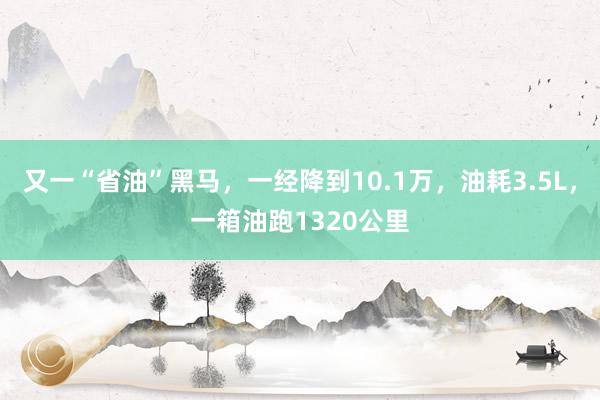 又一“省油”黑马，一经降到10.1万，油耗3.5L，一箱油跑1320公里