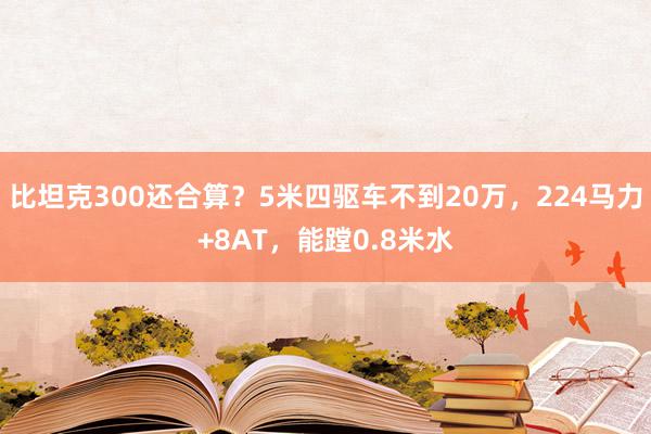 比坦克300还合算？5米四驱车不到20万，224马力+8AT，能蹚0.8米水