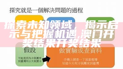 探索未知领域，揭示启示与把握机遇,澳门开奖结果开奖结果